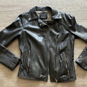 Used Oakwood Leather Jacket Woman Size S